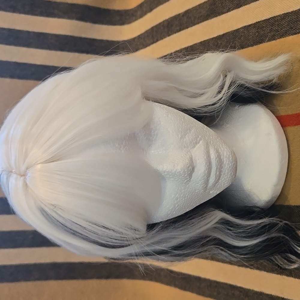 Cruella De VIL Black and White Hair Wig NWOT - Picture 7 of 7